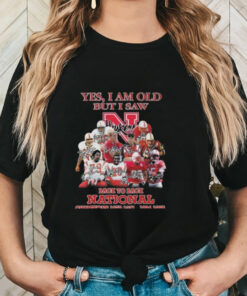 Official Yes I Am Old But I Saw Nebraska Cornhuskers Back To Back National Champions 1970 1971, 1994 1995 Signatures Shirt