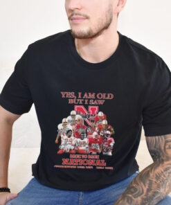 Official Yes I Am Old But I Saw Nebraska Cornhuskers Back To Back National Champions 1970 1971, 1994 1995 Signatures Shirt