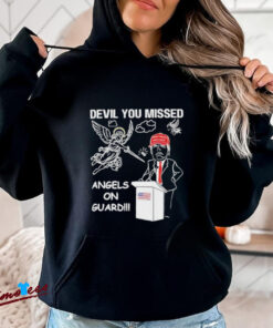 Official You Missed Devil Angels on Guard for Donald Trump Shirt