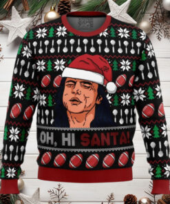 Oh, Hi Santa The Room Anime Ugly Christmas Sweater