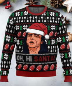 Oh, Hi Santa The Room Anime Ugly Christmas Sweater