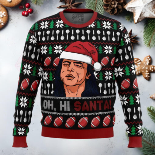 Oh, Hi Santa The Room Anime Ugly Christmas Sweater