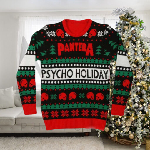 Pantera Psycho Holiday Knitted Ugly Christmas Sweater