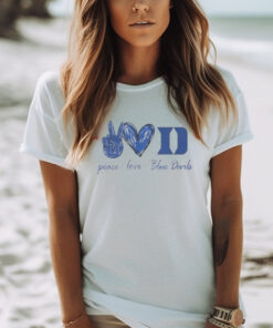 Peace Love Duke Blue Devils T shirt