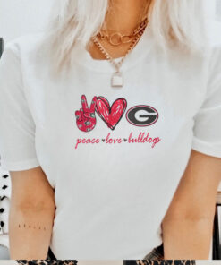 Peace Love Georgia Bulldogs Shirt