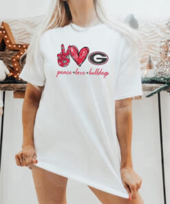 Peace Love Georgia Bulldogs Shirt