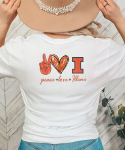 Peace Love Illinois Fighting Illini Shirt