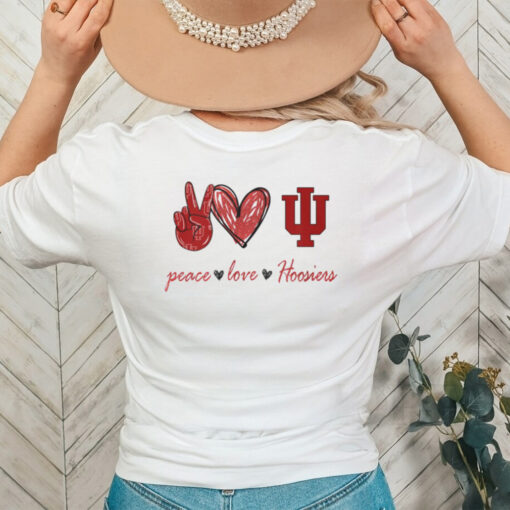 Peace Love Indiana Hoosiers Shirt