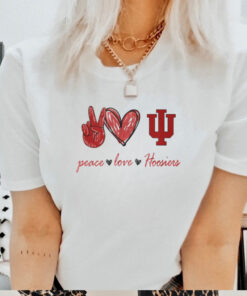 Peace Love Indiana Hoosiers Shirt