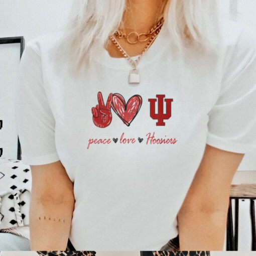 Peace Love Indiana Hoosiers Shirt