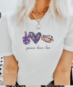 Peace Love LSU Tigers Shirt