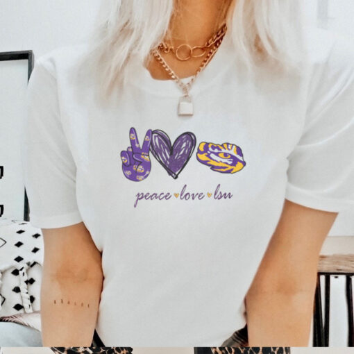 Peace Love LSU Tigers Shirt