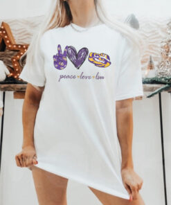 Peace Love LSU Tigers Shirt