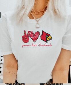 Peace Love Louisville Cardinals Shirt