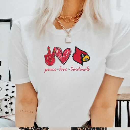 Peace Love Louisville Cardinals Shirt