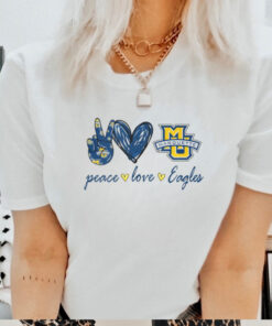 Peace Love Marquette Golden Eagles Shirt