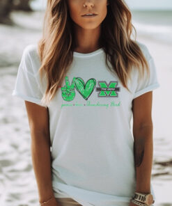 Peace Love Marshall Thundering Herd Shirt