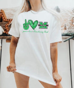 Peace Love Marshall Thundering Herd Shirt