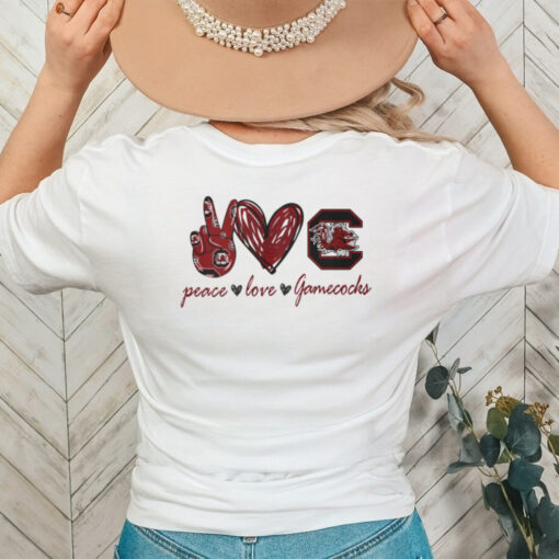 Peace Love South Carolina Gamecocks Shirt