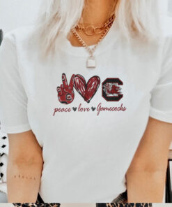 Peace Love South Carolina Gamecocks Shirt