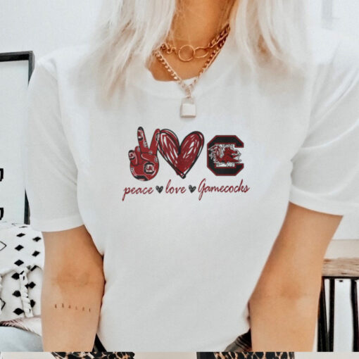 Peace Love South Carolina Gamecocks Shirt