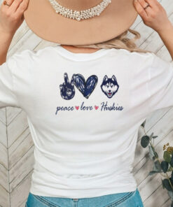 Peace Love UConn Huskies Shirt