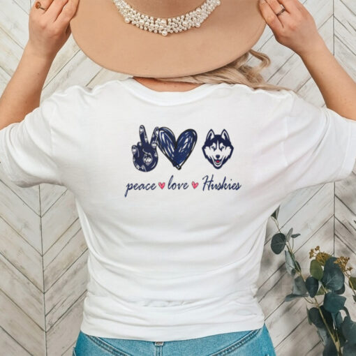 Peace Love UConn Huskies Shirt