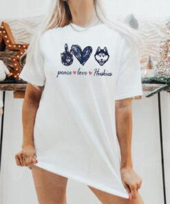 Peace Love UConn Huskies Shirt