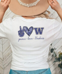 Peace Love Washington Huskies Shirt