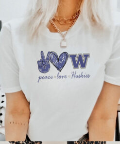 Peace Love Washington Huskies Shirt