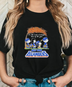 Peanuts Characters X New York Islanders It’s The Most Wonderful Time Of The Year Shirt