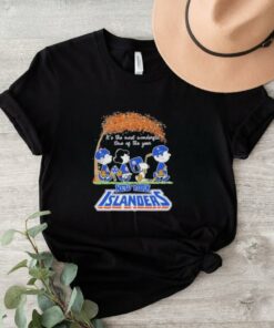 Peanuts Characters X New York Islanders It’s The Most Wonderful Time Of The Year Shirt