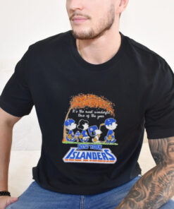 Peanuts Characters X New York Islanders It’s The Most Wonderful Time Of The Year Shirt