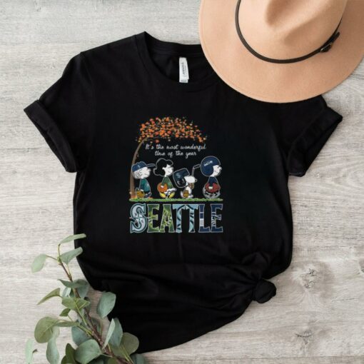 Peanuts Seattle Sports teams Fall the most wonderful of the year shirt