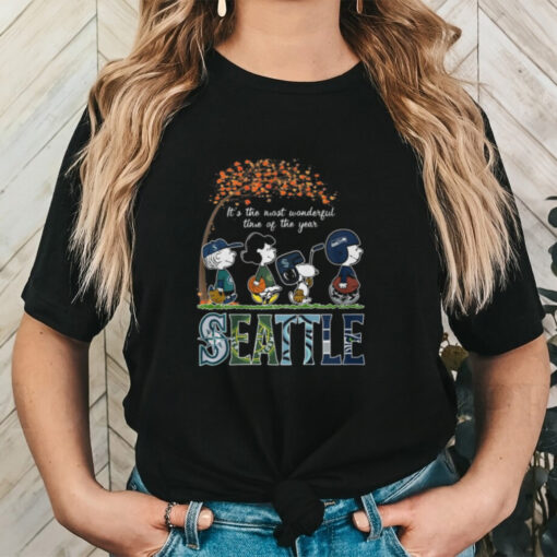 Peanuts Seattle Sports teams Fall the most wonderful of the year shirt