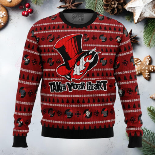 Persona 5 Take Your Heart Anime Ugly Christmas Sweater