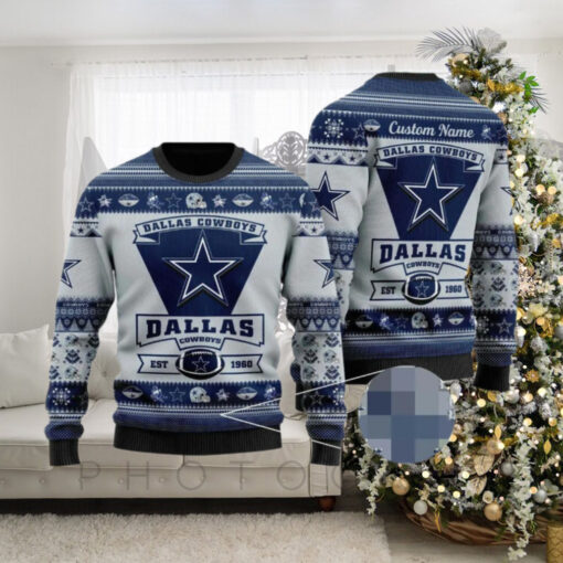 Personalized Ugly Christmas Sweater Dallas Cowboys Dallas Cowboys Ugly Christmas Sweater