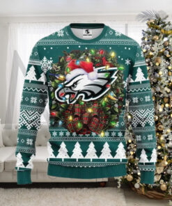 Philadelphia Eagles Sweatshirt Christmas Snowflakes Philadelphia Eagles Ugly Sweater