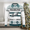 Philadelphia Eagles Sweatshirt Christmas Snowflakes Philadelphia Eagles Ugly Sweater