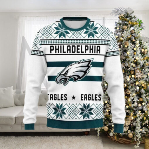 Philadelphia Eagles Sweatshirt Christmas Snowflakes Unisex Adults, Philadelphia Eagles Ugly Sweater