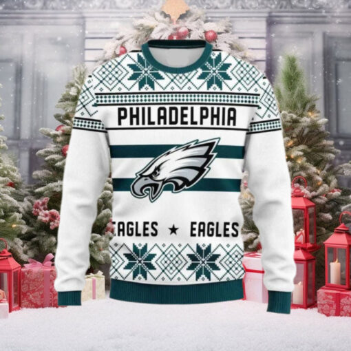 Philadelphia Eagles Sweatshirt Christmas Snowflakes Unisex Adults, Philadelphia Eagles Ugly Sweater