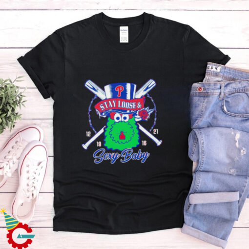 Philadelphia Phillies Phanatic stay loose and sexy baby shirt