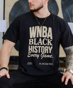 Playa Society WNBA Black History Every Game T shirt