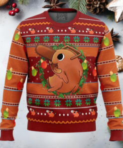 Pochita Chainsaw Man Anime Ugly Christmas Sweater