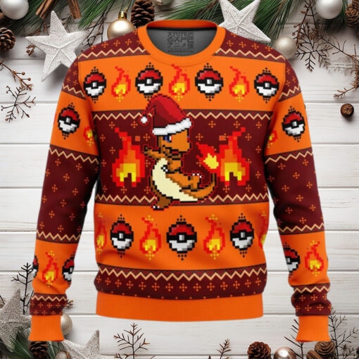 Pokemon Charmander Anime Ugly Christmas Sweater