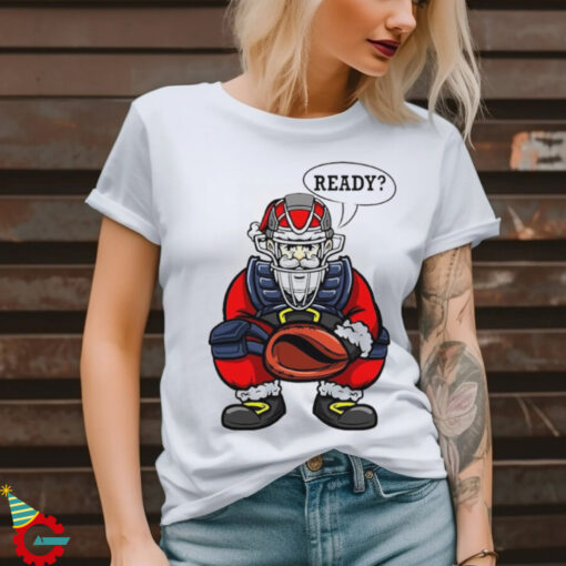 Ready Xmas Catcher Santa Claus Christmas Baseball shirt