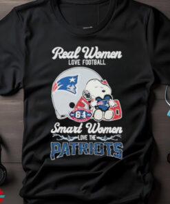 Real Women Love Football Smart Women Love The New England Patriots T Shirt