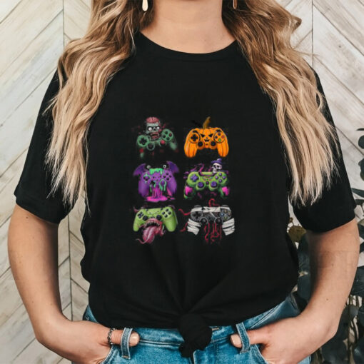 Retro Halloween Gamer T shirt