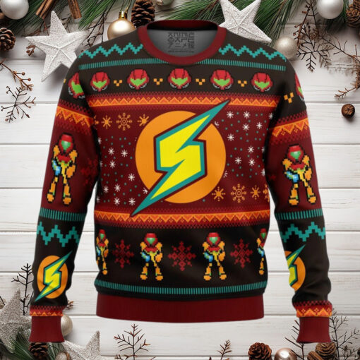 Samus Metroid Anime Ugly Christmas Sweater