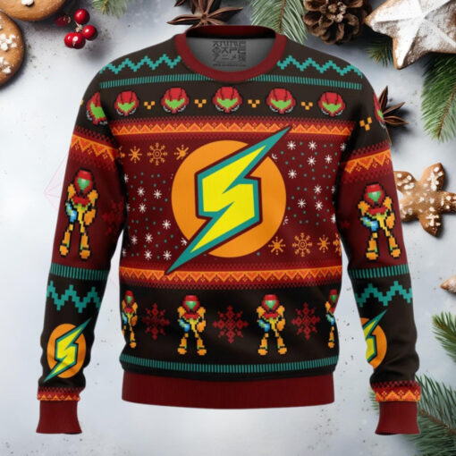 Samus Metroid Anime Ugly Christmas Sweater